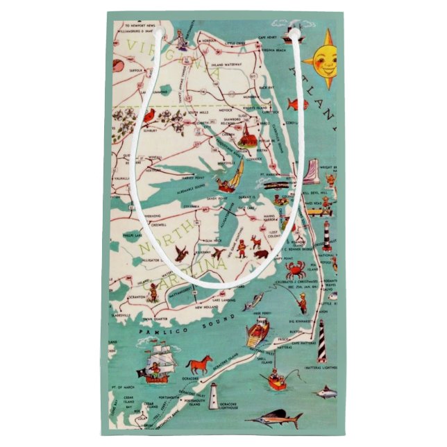 Beaches of the Outer Banks Small Gift Bag (Front)