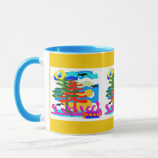 BEACHES - Sun & Surf - Australia - Yellow  Mug