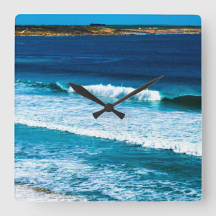 Beaches That Make You Go Wow,   Square Wall Clock