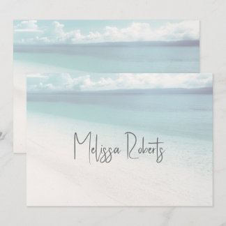 Beachfront Ocean Seaside Wedding Place Cards