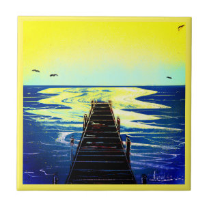 Beachfront Paradise Ceramic Tile
