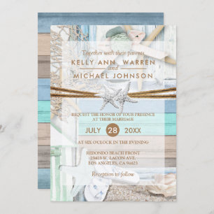 Beachfront Wedding Invitation