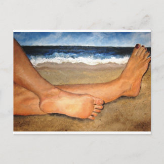 Beachin' Feet Postcard