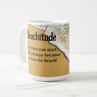 "Beachitude" Definition Coffee Mug