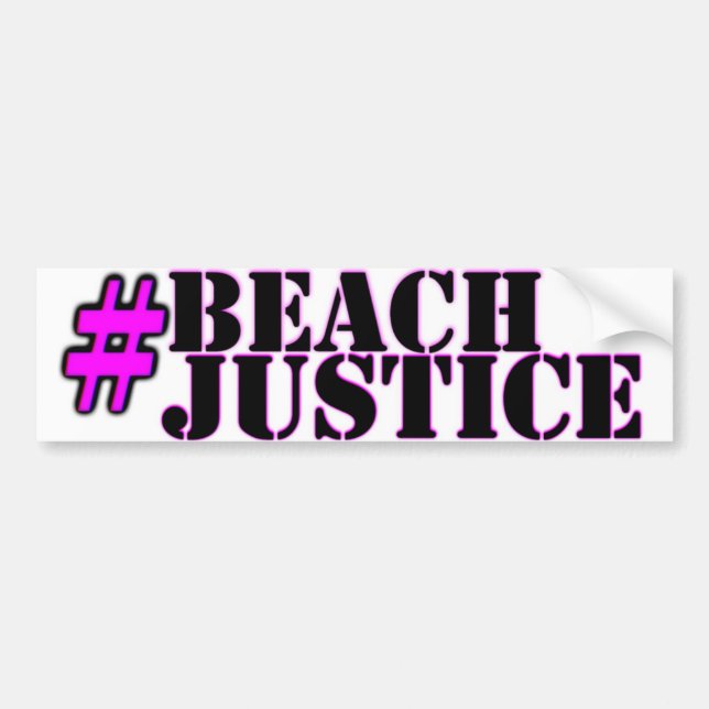#Beachjustice pride sticker (Front)