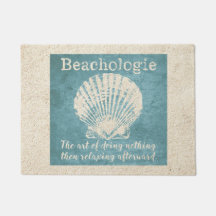 Beachologie Doing Nothing Door Mat