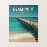 Beachport Australia Travel Art Vintage Jigsaw Puzzle<br><div class="desc">Beachport retro vector travel design. Beachport,  Australia,  is a charming coastal town on South Australia’s Limestone Coast,  known for its stunning beaches,  long jetty,  and scenic coastal drives.</div>