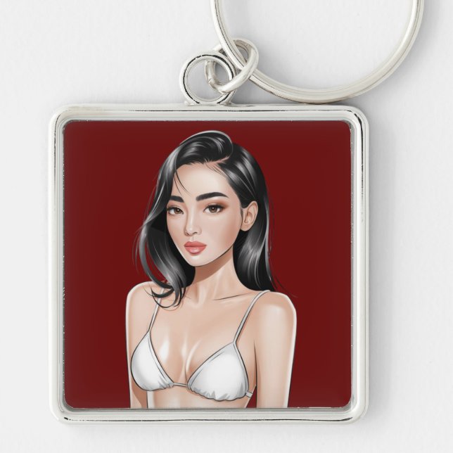 Beachside Beauty Keychain (Front)