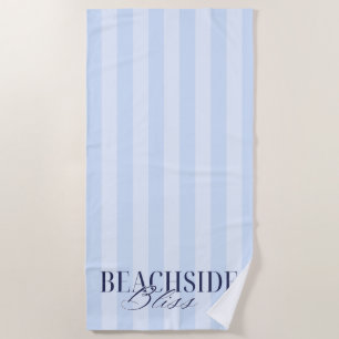 'Beachside Bliss' Blue Beach Lovers Ocean Summer Towel
