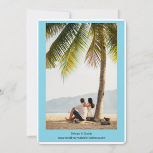Beachside Bliss Save the Date Card - Dual-Sided