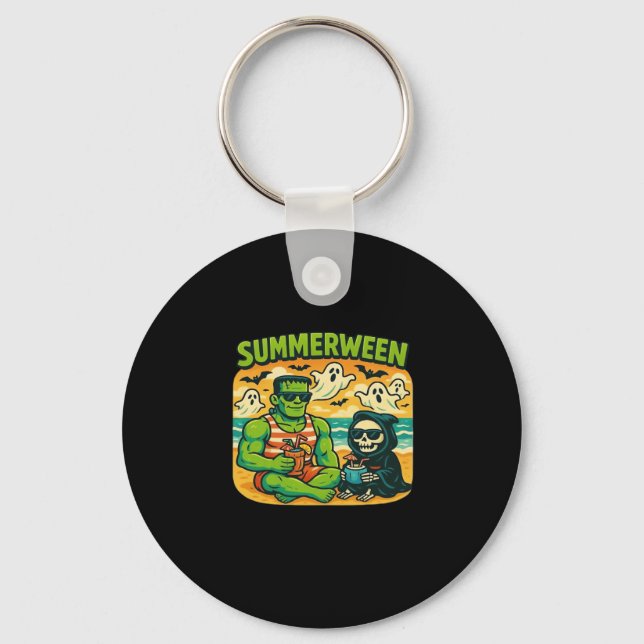 Beachside Boogeymen - Retro Summerween Vibes Class Key Ring (Front)