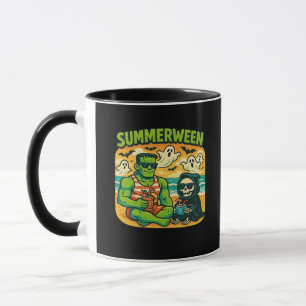 Beachside Boogeymen - Retro Summerween Vibes Class Mug