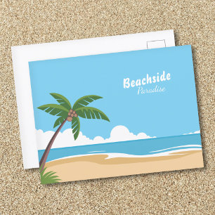Beachside Paradise Landscape Postcard