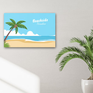 Beachside Paradise Landscape Poster