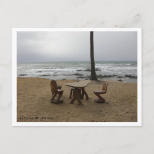 Beachside seating - Customised Postcard