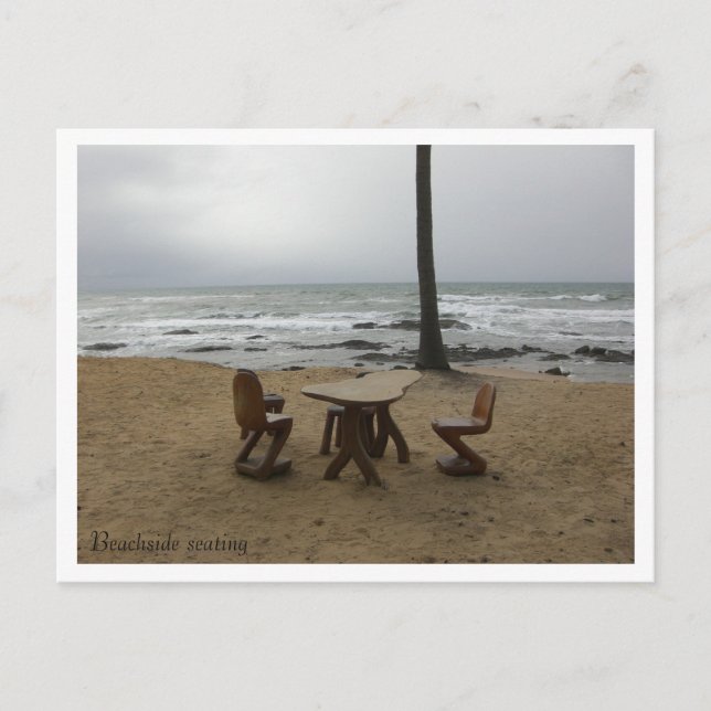 Beachside seating - Customised Postcard (Front)