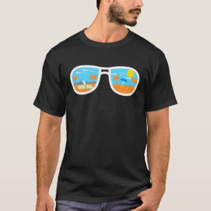 Beachvolleyball Beach Sun Glasses T-Shirt