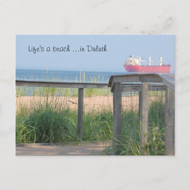 Beachwalk, Life's a beach ...in Duluth Postcard (Front)