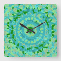 Beachy Blue and Green Clay Art
