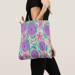 Beachy Boho Print Tote Bag
