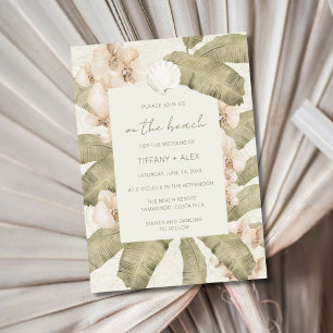 Beachy Boho Wedding  Invitation
