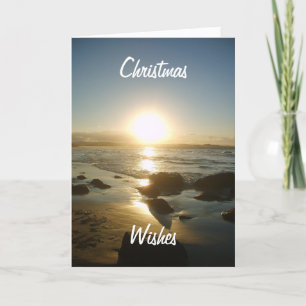 Beachy Christmas Card. Holiday Card
