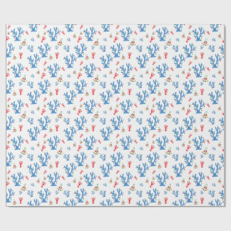 Beachy Christmas Wrapping Paper