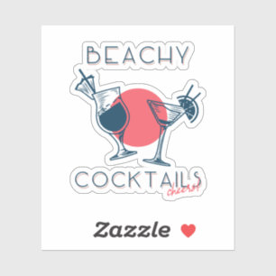 Beachy Cocktails Cheers Party Art