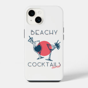 Beachy Cocktails Cheers Party Art iPhone 14 Case