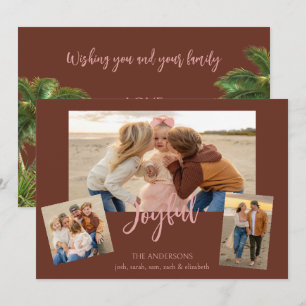 Beachy Collage Photo Holiday Card