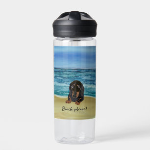 Beachy Dachshund Water Bottle