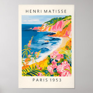 Beachy Decor, Ocean Print In Henri Matisse Poster