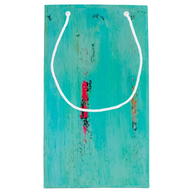 Beachy gift bag with coastal art (Back)