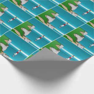 Beachy Head lighthouse and Cliff Top Wrapping Paper