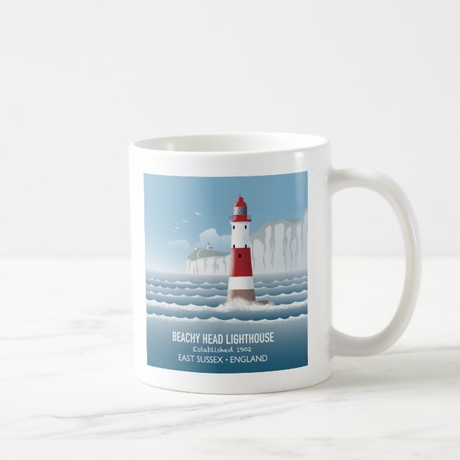 Beachy Head Lighthouse Coffee Mug (Right)
