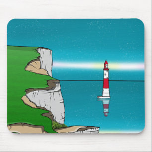 Beachy Head lighthouse English Channel Mouse Pad