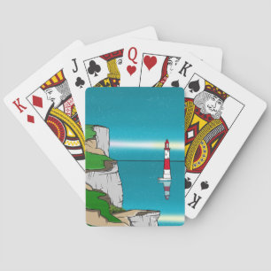 Beachy Head lighthouse English Channel Playing Cards