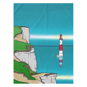 Beachy Head lighthouse English Channel Tablecloth