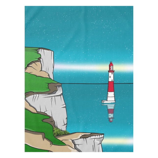 Beachy Head lighthouse English Channel Tablecloth (Front)