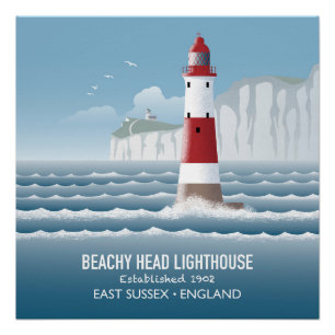 Beachy Head Lighthouse Poster
