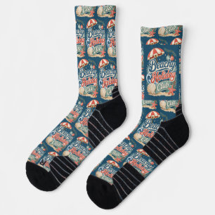 Beachy Holiday Club Retro Coastal Christmas Socks