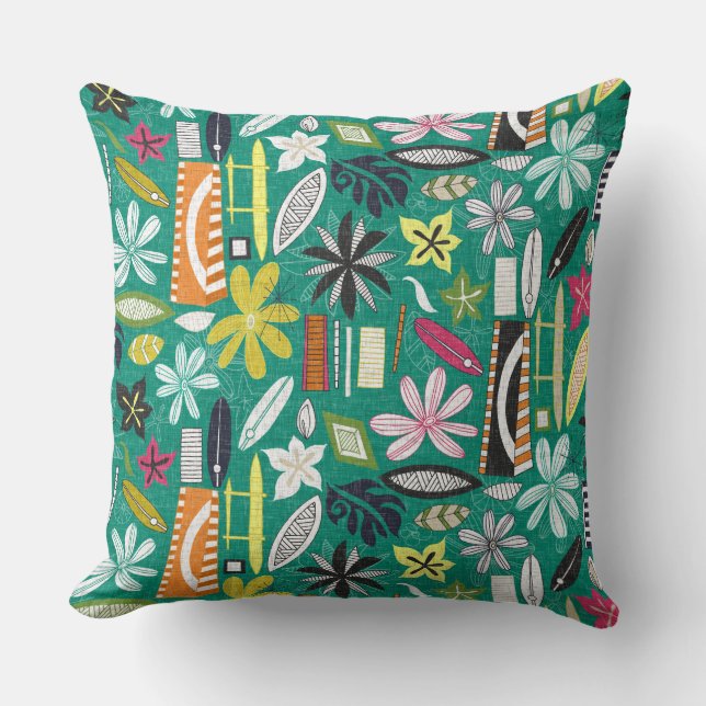beachy jade cushion (Front)