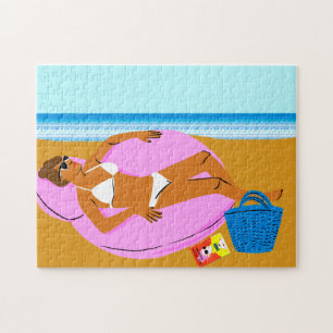 Beachy Keen - Pink Jigsaw Puzzle