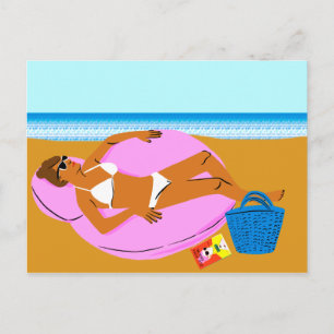 Beachy Keen - Pink Postcard