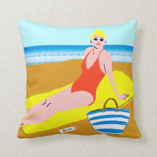 Beachy Keen - Yellow Cushion