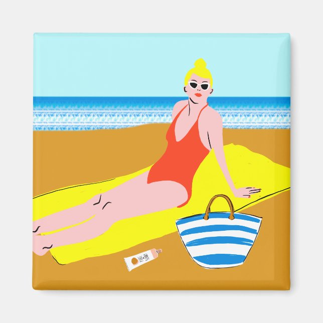 Beachy Keen - Yellow Magnet (Front)