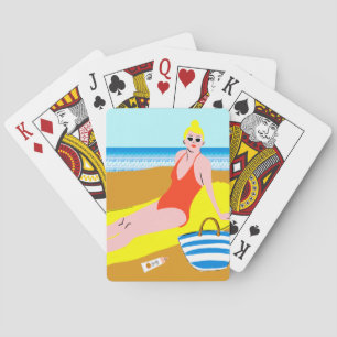 Beachy Keen - Yellow Playing Cards