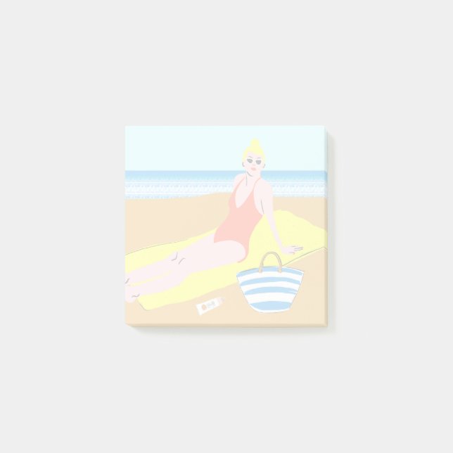 Beachy Keen - Yellow Post-it Notes (Front)