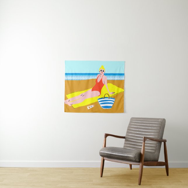 Beachy Keen - Yellow Tapestry (In Situ (Horizontal))