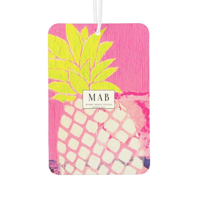 Beachy pineapple air freshener  (Back)